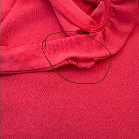 DO+BE Women’s Vibrant Coral Sleeveless Dress with ruffle tie detail Size S - Picture 9 of 9